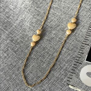 Gold and Cream Beaded Necklace